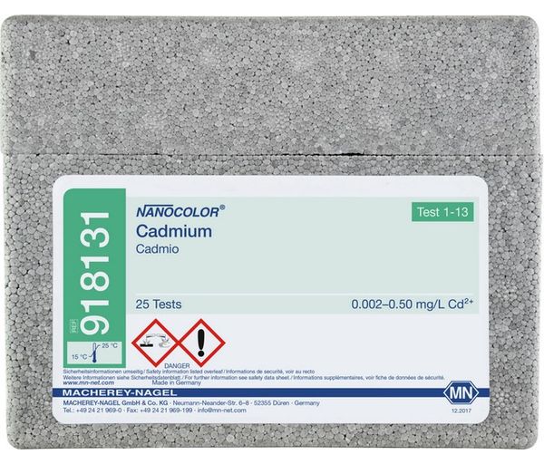 Macherey-Nagel Rechteckküvettentest NANOCOLOR Cadmium (ohne CCl4) (zusätzlich ist Tetrachlorkohlenstoff erforderlich)