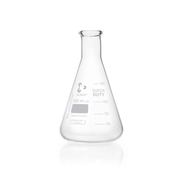 Duran Group Erlenmeyer flask DURAN, EH, 500 ml Super Duty, 10 pc/PAK