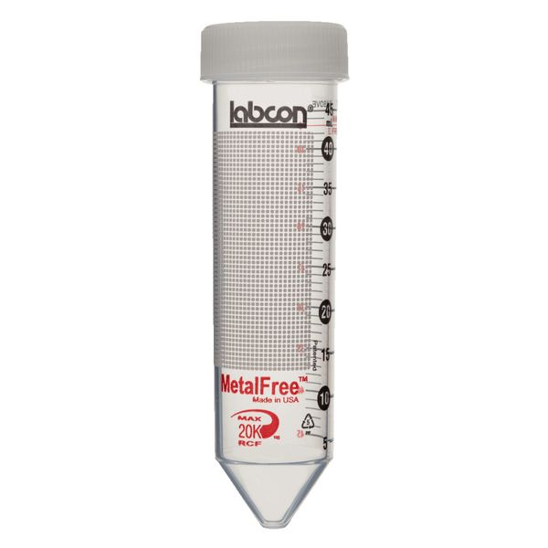PerkinElmer Konische metallfreie sterile Röhrchen mit flachen Kappen, 50 ml, 500 St/Pkg