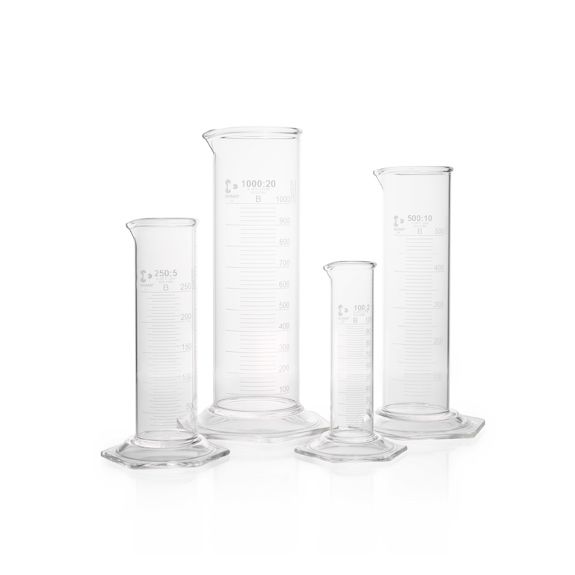 Duran Group DURAN Super Duty measuring cylinder, low form, with graduation, class B, 100ml, 2 pc/PAK