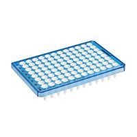 Product Image of twin.tec real-time PCR Plate 96, semi-skirted (Wells white) Blue, 25 pcs.