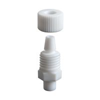 Product Image of Compression fitting for tube connector, PTFE, tube olive for corrugated tube ID 6.5 mm / OD 10 mm, with locknut