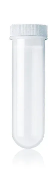 Brand GmbH & Co. KG Zentrifugenröhrchen, PP, 48 ml, 30 x 100 mm, zylindrisch, Bördelrand, ohne Stopfen, RZB max . 4500, autoklavierbar (121°C), 25 St/