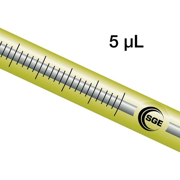 Trajan (SGE) Autosampler syringe for TriPlus, 5F-C/T-5/0.47C, 5 μl, needle: fixed, 26 G, L: 50 mm, tip: coned, for TriPlus
