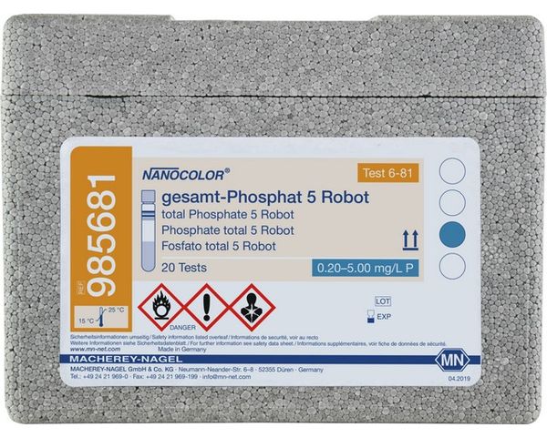 Macherey-Nagel Rundküvettentest NANOCOLOR gesamt-Phosphat 5 Robot, 20 Bestimmungen