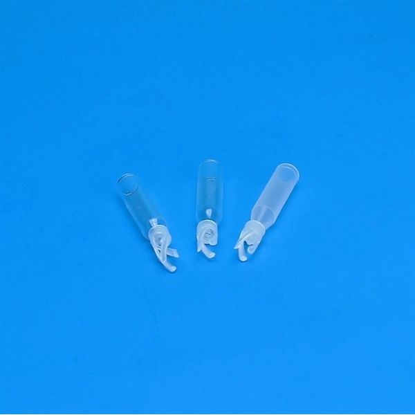JG Finneran 250 μl Glass Big Mouth Conical Limited Volume Insert, 6x29 mm Pulled Point Interior, with Bottom Spring, 10 x 100 pc/PAK