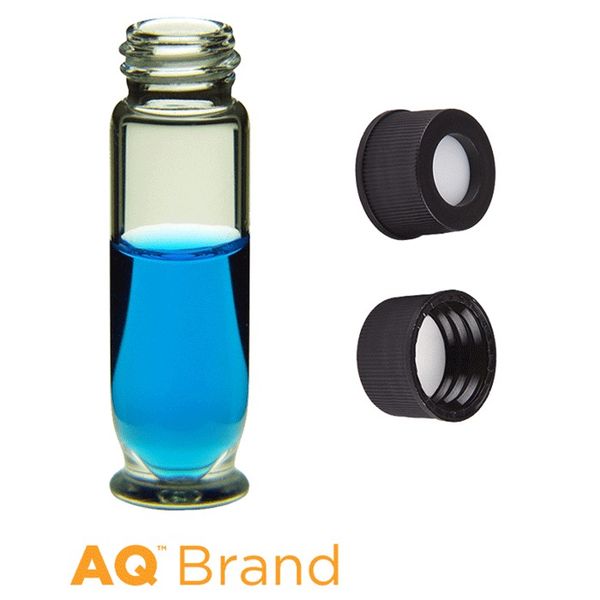 Microsolv EPP Library Storage Vial, 3.8 ml, clear, and black Screw Caps and preslit Sil/PTFE Septa, 100 pc/PAK