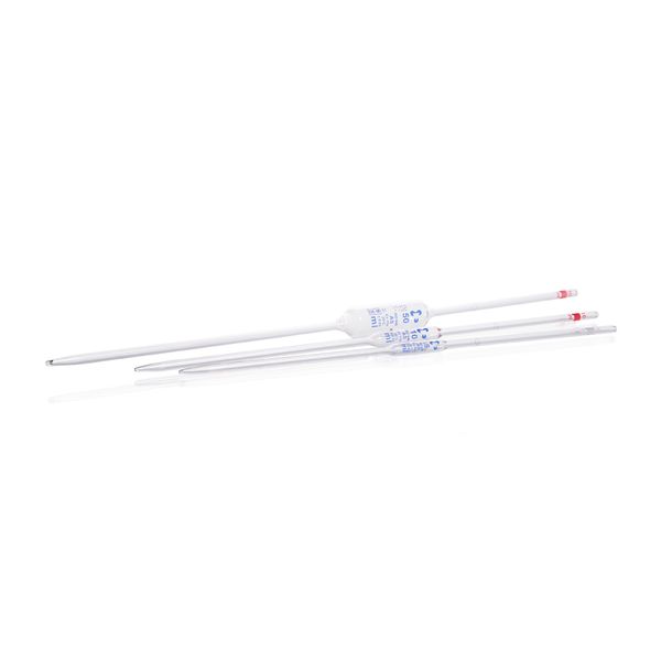 Duran Group AR -Glas Vollpipette, konformitätsbescheinigt, blau bedruckt, Kl. AS, mit Chargenzertifikat, 1 Marke, 40 ml, 6 St/Pkg