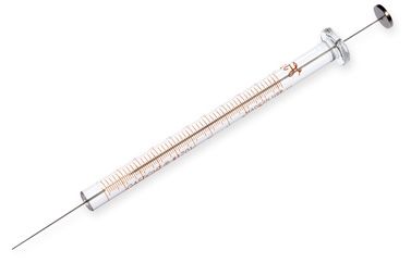 Hamilton 10 μl, Modell 1701 N Gel Loading Spritze, 0.4 mm, 25.4 mm, point style 3, max. Druck 1000 psig (68.9 bar), max. Temperatur 50°C/122°F