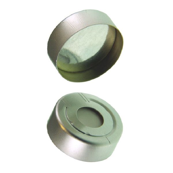 Microsolv Headspace Crimp Cap silver, 20 mm, with Sil/Aluminum Foil Septa, 8mm Center Hole, 100 pc/PAK