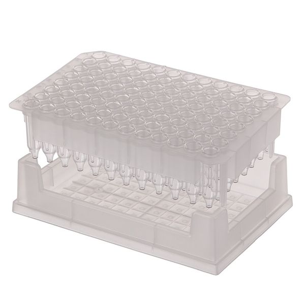 Microsolv Inserts, in Racks with a Base, incl. 96, Clear, 500μl Glass Low Volume Precision Inserts with wide conical points.