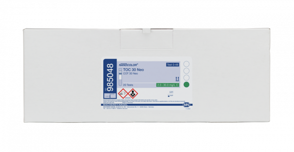 Macherey-Nagel NANOCOLOR TOC 30 Neo tube test measuring range: 2.0-30.0 mg/L C sufficient for 20 determinations