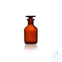 Duran Group Enghalsflasche, KSG (braun), NS 24/29, 500 ml, mit Glas-Stopfen, 10 St/Pkg