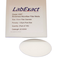 Product Image of Glass microfiber filter circles, binderless, Grade VSS®, 90 mm, for volatile suspended solids, 100 pc/PAK