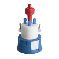 Product Image of SafetyCap III, V2.0, GL45, with 2x shut-off (combined), 3x PFA-fitting 3.2 mm OD + air valve