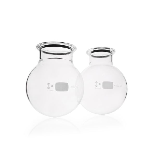Duran Group Round bottom flask, flat flange with groove, glass, DN 120, 5000 ml