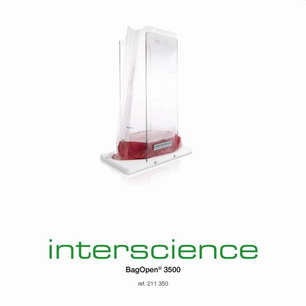 Interscience BagOpen 3500, Taschenöffner/Halter für Filterbeutel 3500 ml, 18 x 32 x 44 cm