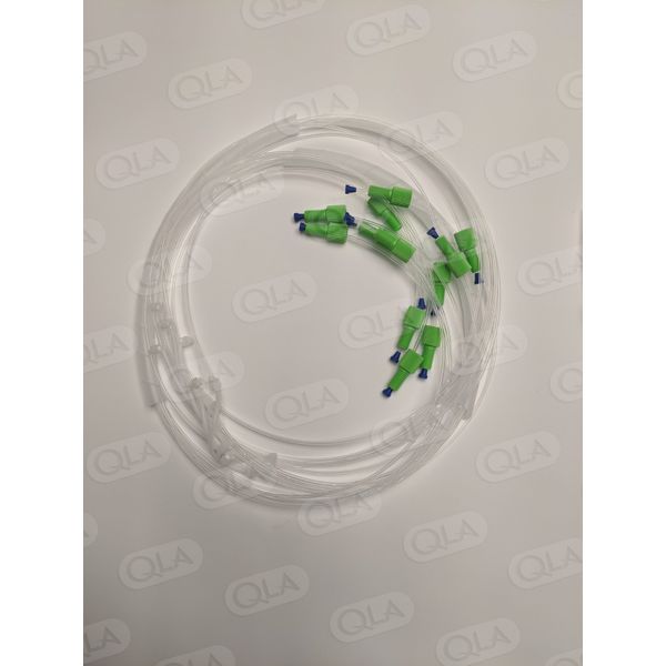 QLA Tubing Set for 6 Position Distek Evolution 4300 Syringe Pump. Includes 6 lines with fittings for collector/auto-sampler section