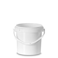 Product Image of Temper evident Bucket with Plastic Handle, without Cover, 5 l, 191,5 mm, Ø: 224 mm, without UN-App., 90 pc/PAK