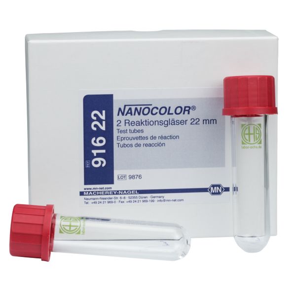 Macherey-Nagel NANOCOLOR Reaktionsgläser,AD: 22 mm, 2 St.