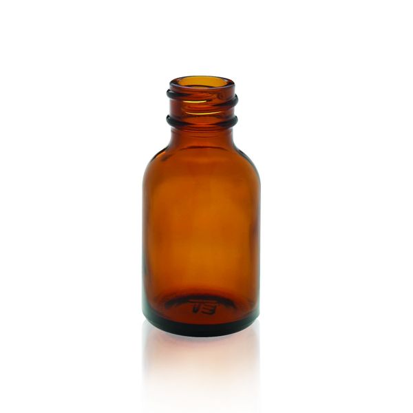 DWK Wheaton Diagnoseflasche, Braunglas, 10ml, für 20-400 I-Loc Verschluss oder Schraubkappe mit/ohne Loch, 25 x 61 mm, 480 St/Pkg