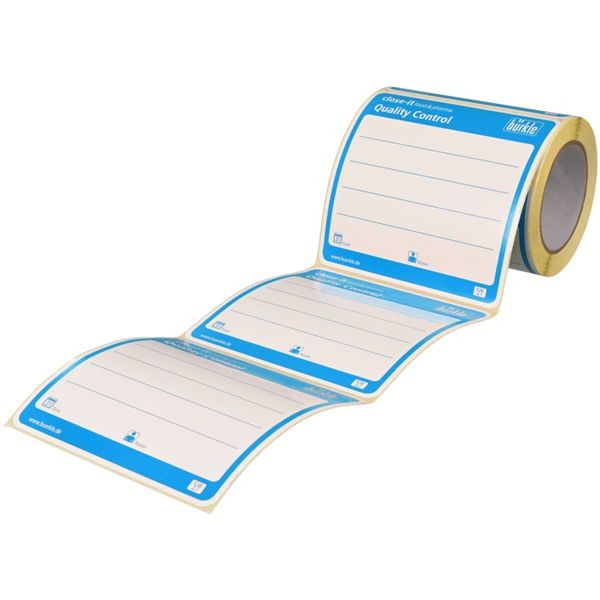 Bürkle close - it food & pharma Maxi Siegel, 150 x 150 mm, blau, 250 St/Pkg