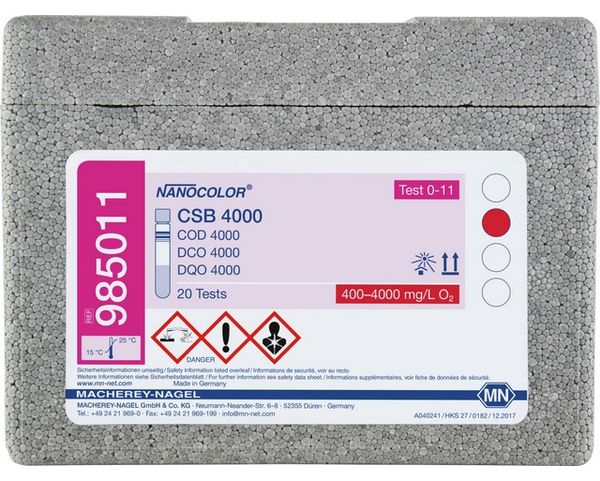 Macherey-Nagel Rundküvettentest NANOCOLOR CSB 4000, mit Barcode Pg. à 20 Bestimmungen