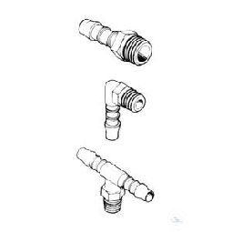 IDL GmbH Schlauchverbindungsteil mit Gew.1/4 Zoll T-Form 100 St.