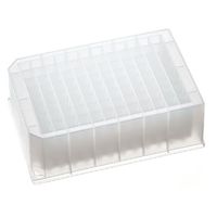 Product Image of Square 96 Well Microplate, PP, certified, height 44, 4mm, V-shape, 7 mm diameter, 2000 µl, 5/pck, uncoated, non-sterile