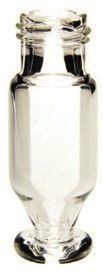 Altmann Analytik 1.1ml Microliter Short Thread Screw Neck Vial, conical, with round glass foot, 32 x 12mm, clear glass, 1st hydrolytic class, 1000/pac