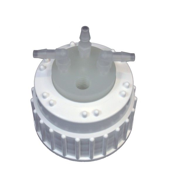 A.I.T. France Smart Waste Caps for Nalgene, 3 entries 1/8, 1 barbed to port fitting 8mm straight or 90°, charcoal emplacement, and a neck B53
