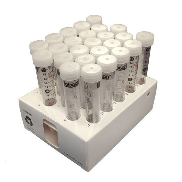 PerkinElmer Konische metallfreie sterile Röhrchen mit flachen Kappen, 15 ml, 500 St/Pkg