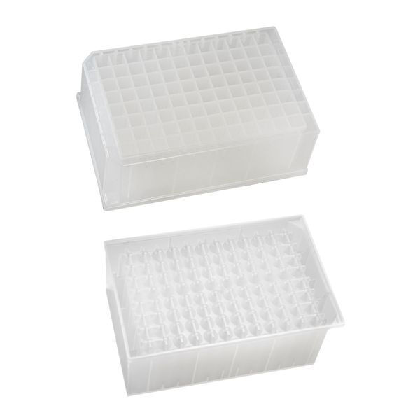 JG Finneran 96 Deep Square Well, 2.2 ml/well, Polypropylene, Toughened Genomics Plate, 50 pc/PAK