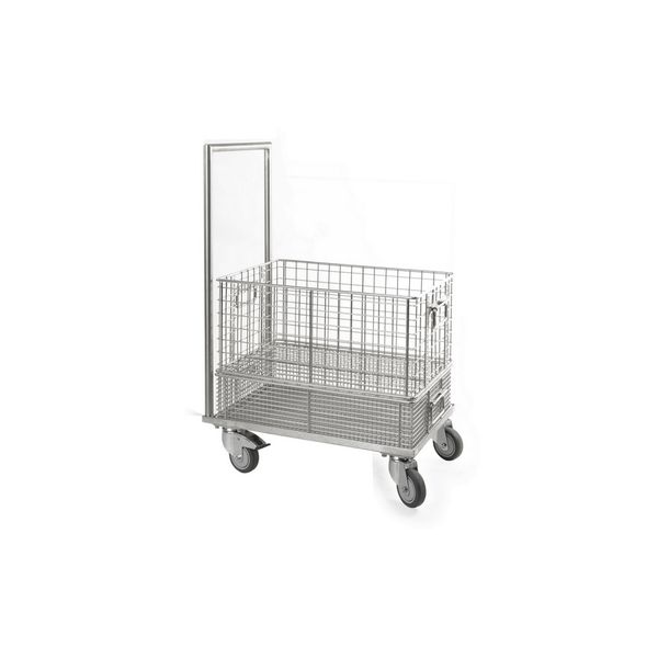 Bochem Transportwagen für Transportkörbe 18/10 Stahl, 603x403x950mm