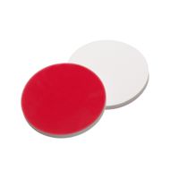 Product Image of Septa, 17 mm diameter, silicone white/PTFE red, 1,3mm, 10 x 100 pc