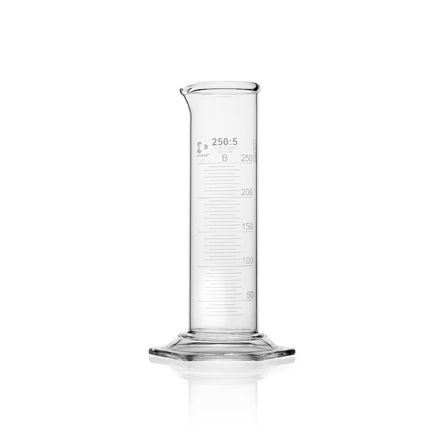 Duran Group DURAN Super Duty Messzylinder, niedrige Form, mit Strichteilung, Klasse B, 250ml, 2 St/Pkg