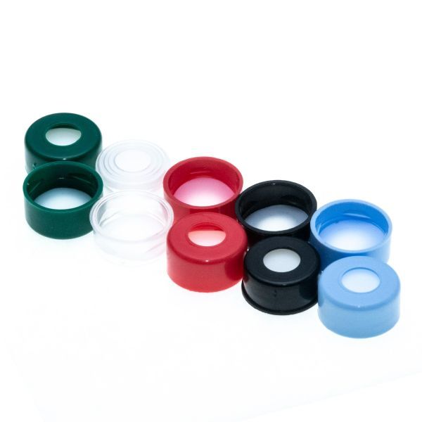 JG Finneran 11 mm Red Snap Cap, 10mil PTFE Lined, 10 x 100 pc/PAK