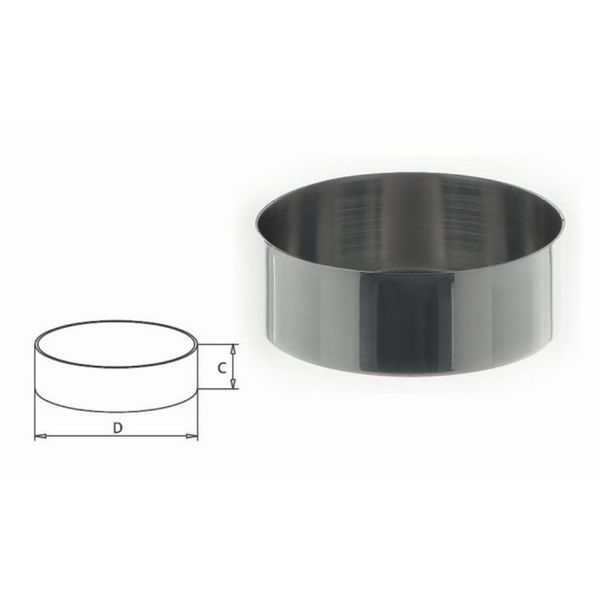 Bochem Verdampfschale, 99,5% Nickel, flacher Boden, D=70 mm, H=19 mm