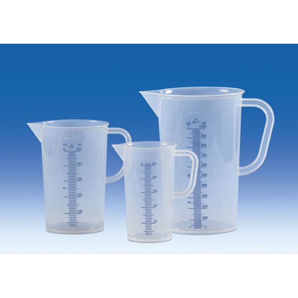 Vitlab Messbecher/PP, transparent, 2000 ml, 6 St/Pkg