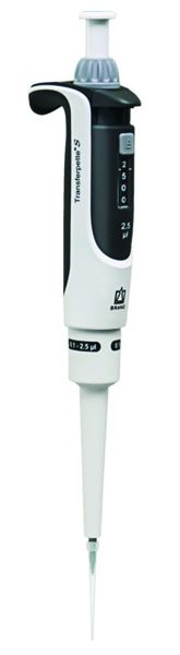 Brand GmbH & Co. KG Ein-Kanal Mikroliterpipette Transferpette S, Variabel, 0,1 - 2,5 μl, D-2,5, DE-M