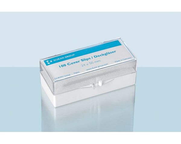 Duran Group Deckglas 24 x 50 mm, Stärke 1,5, Automat, 1000 St/Pkg