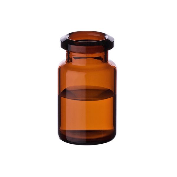 Microsolv Headspace Vial amber, 6 ml, Crimp Top 20 mm, Flat Bottom, 100 pc/PAK