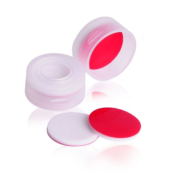 DWK Wheaton 11 mm Schnappverschluss, natur, mit PTFE/Silikon-Septum, EVA, 100 St/Pkg