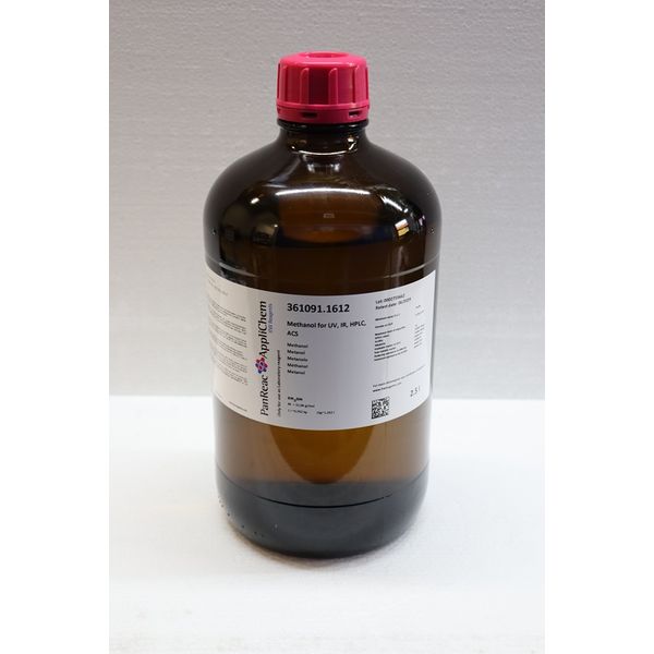 PanReac AppliChem Methanol (UV-IR-HPLC-HPLC isocratic) PAI-ACS, 2,5 L, Alternative zu AP361091.0314