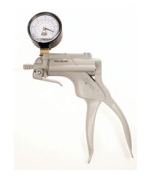 Nalgene Thermo Scientific Vacuum pump/PVC, 210 mbar over pressure with vacuum gauge (repairable)