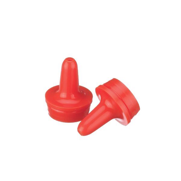 DWK Wheaton Orange PE-Tropfflaschenspitze für Schraubkappe 20-410 und 30-125 ml Tropfflasche, 20 mm Ø, 100 St/Pkg