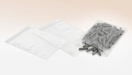 Sonstige Druckverschlußbeutel 80 x 120 x 0,09 mm, extra stark, bedruckt mit LDPE-Logo, 1000 St/Pkg