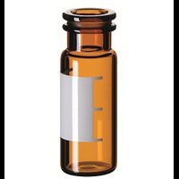 ND11 1,5ml Snap Ring Vial, 32x11,6mm, amber glass, label/filling lines, 10 x 100 pc/PAK