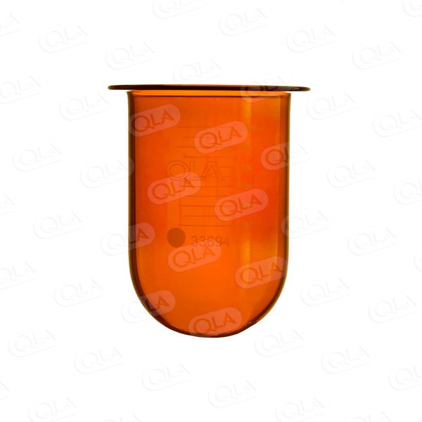 QLA 1000 ml Amber Glass Vessel for Logan, No Ring, Serialized