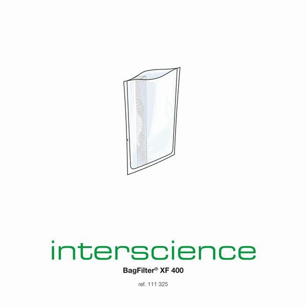 Interscience Filterbeutel BagFilter XF 400 , 400 ml, 190 x 300 mm, 20 x 25 St/Pkg, Seitlicher Filterbeutel, extrafeine, hohe Filtration